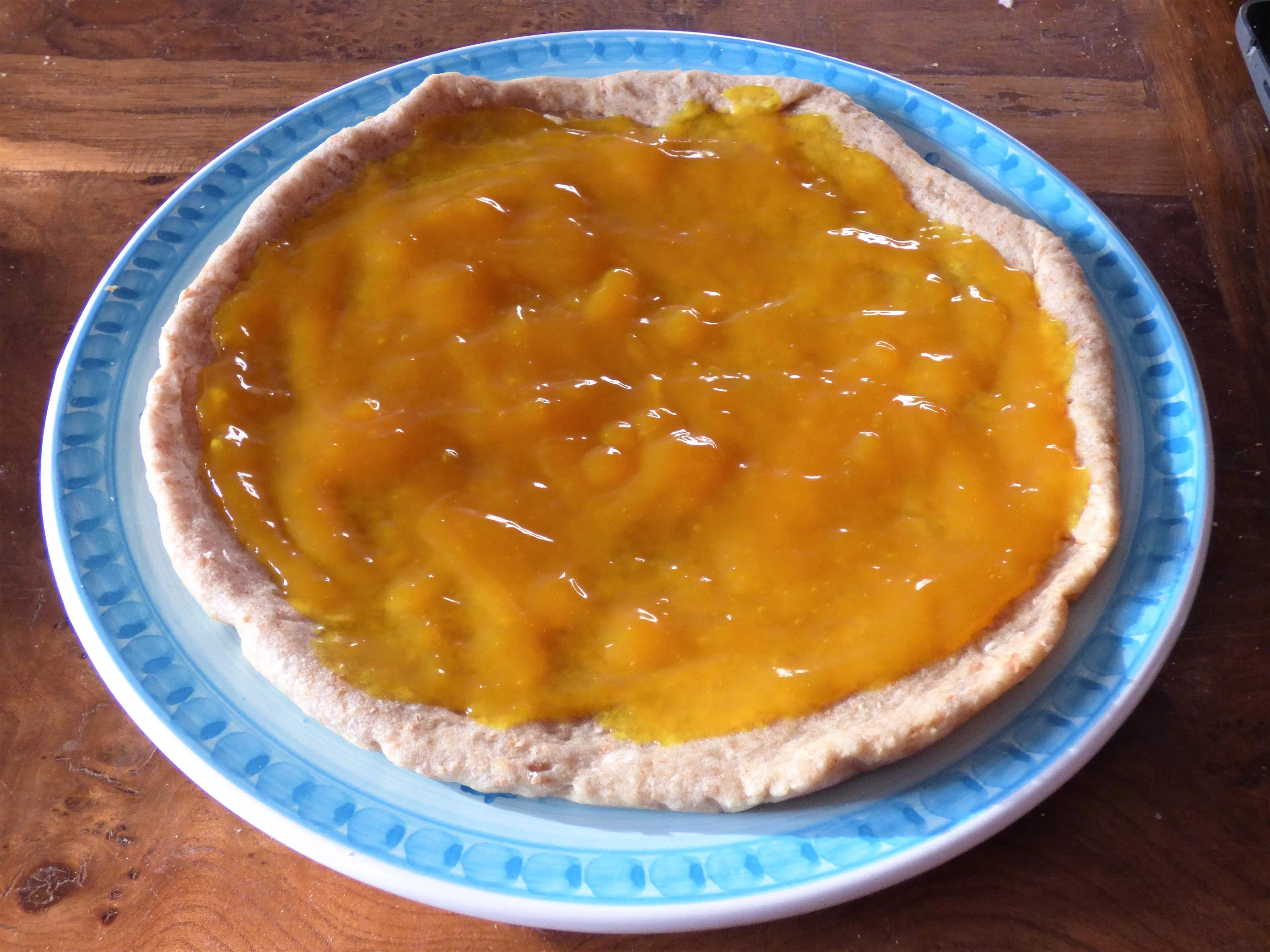 Foto crostata vegana di fragole