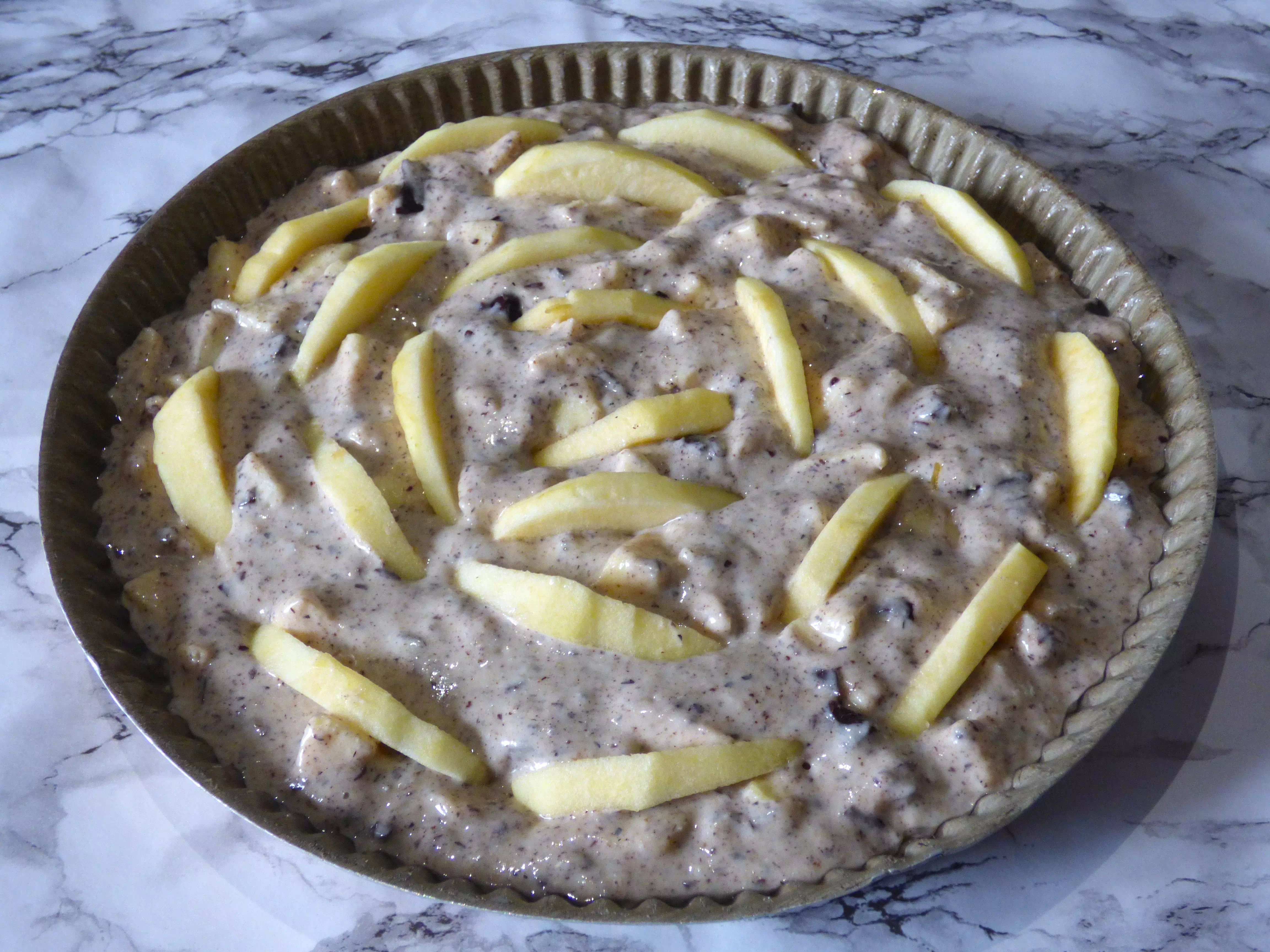 Foto torta vegana di mele e cioccolato