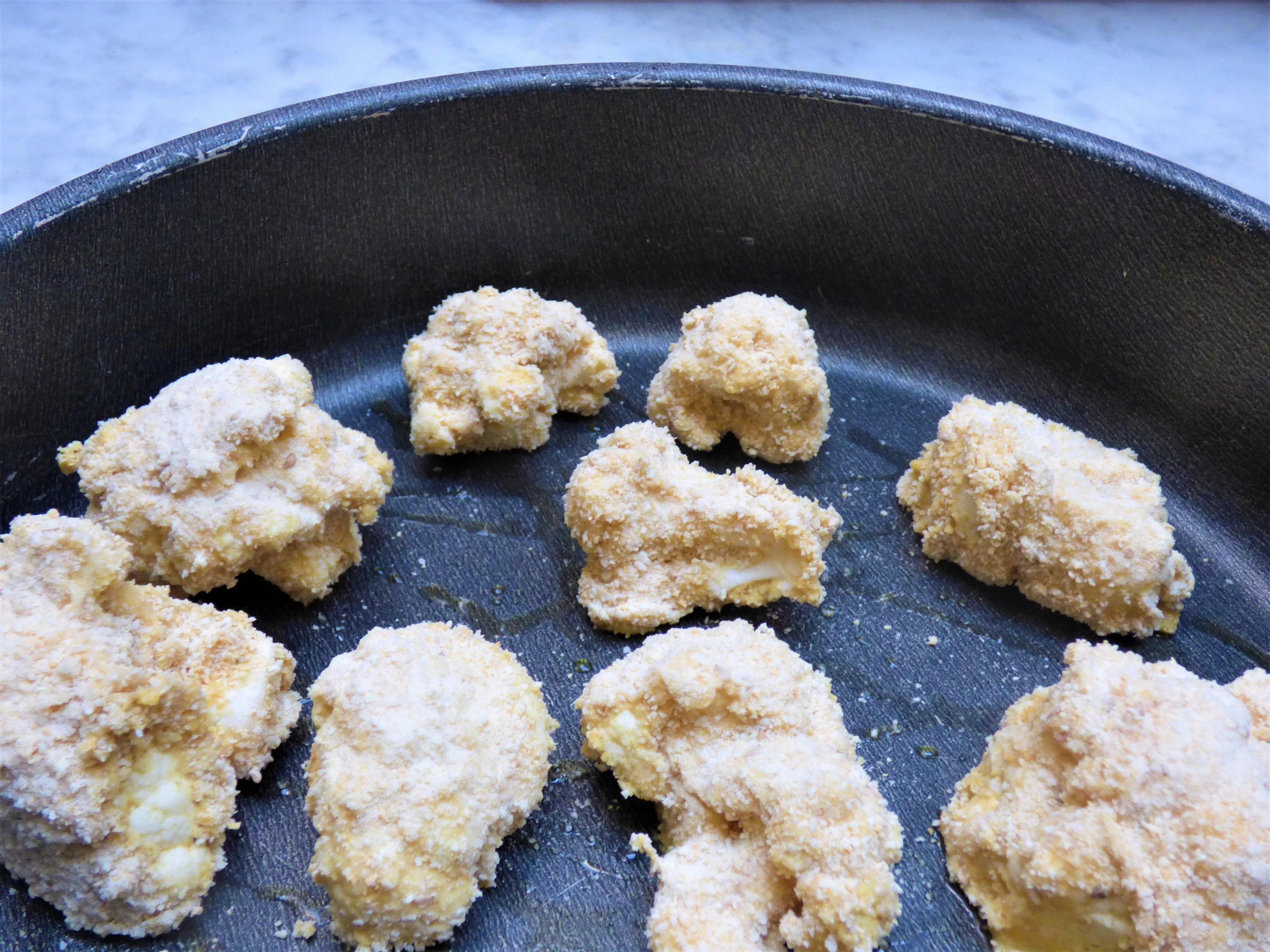 Foto nuggets di cavolfiore