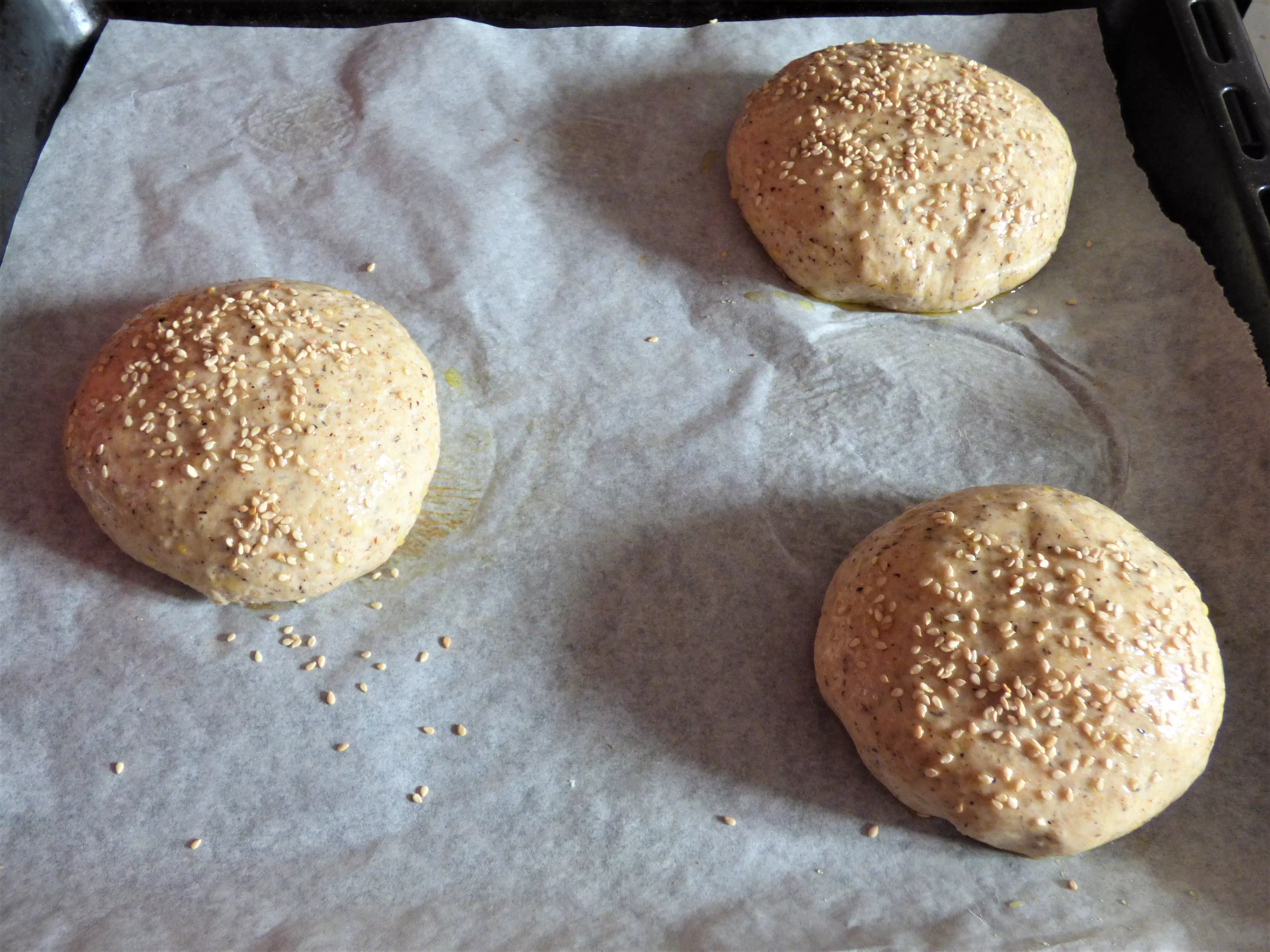 Foto panini da burger vegani