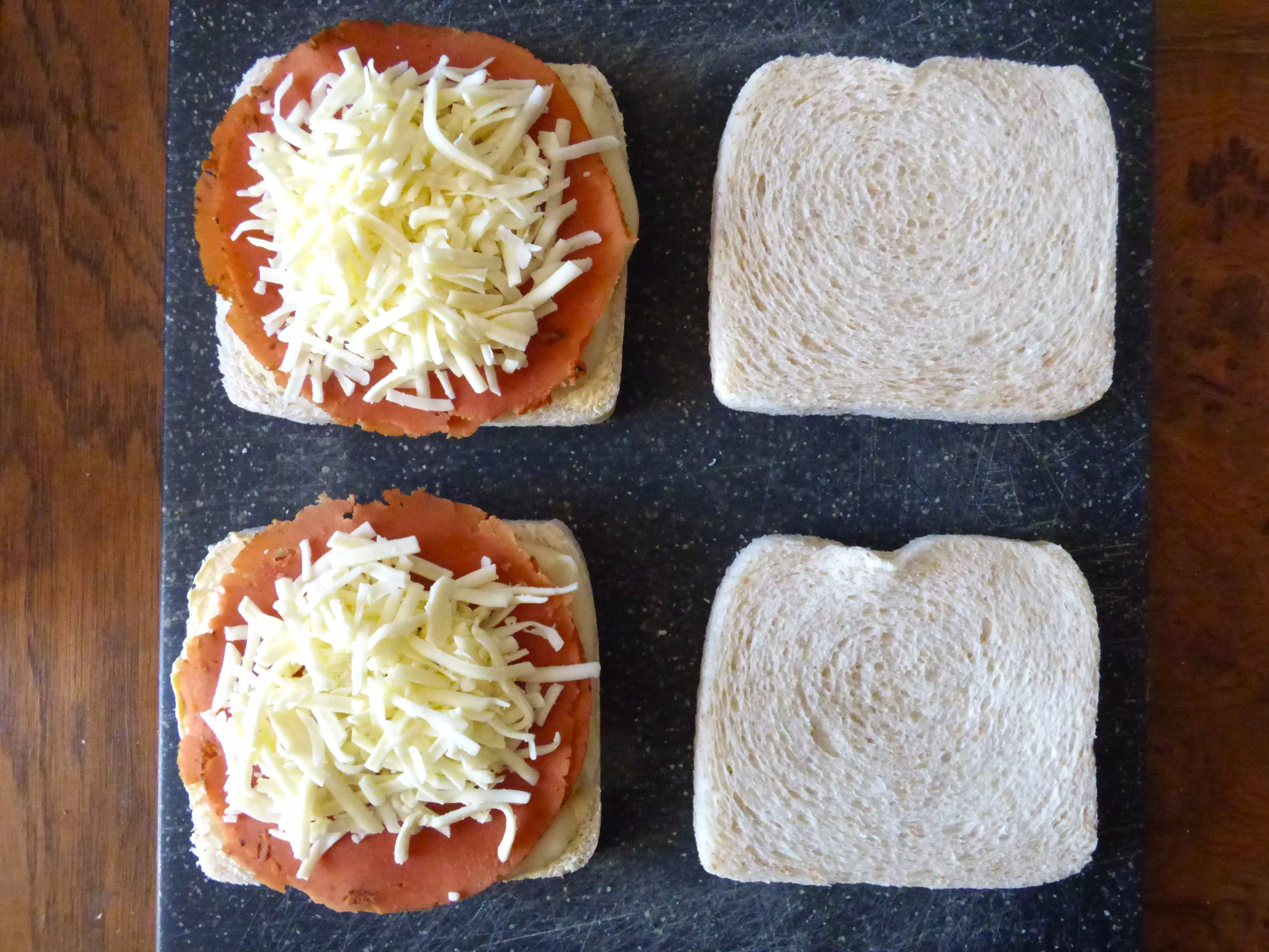 Foto croque monsieur vegano