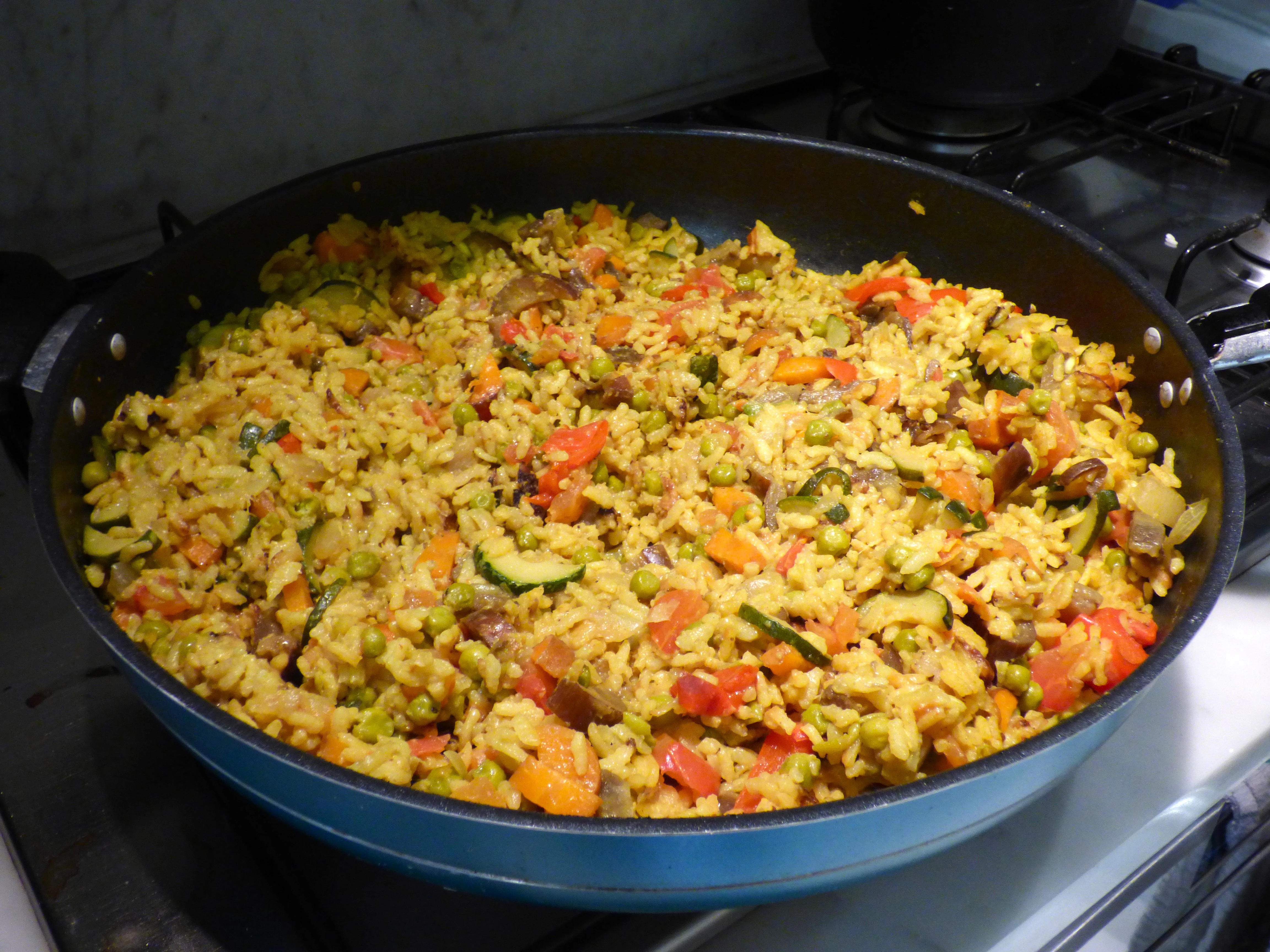 Foto paella vegana