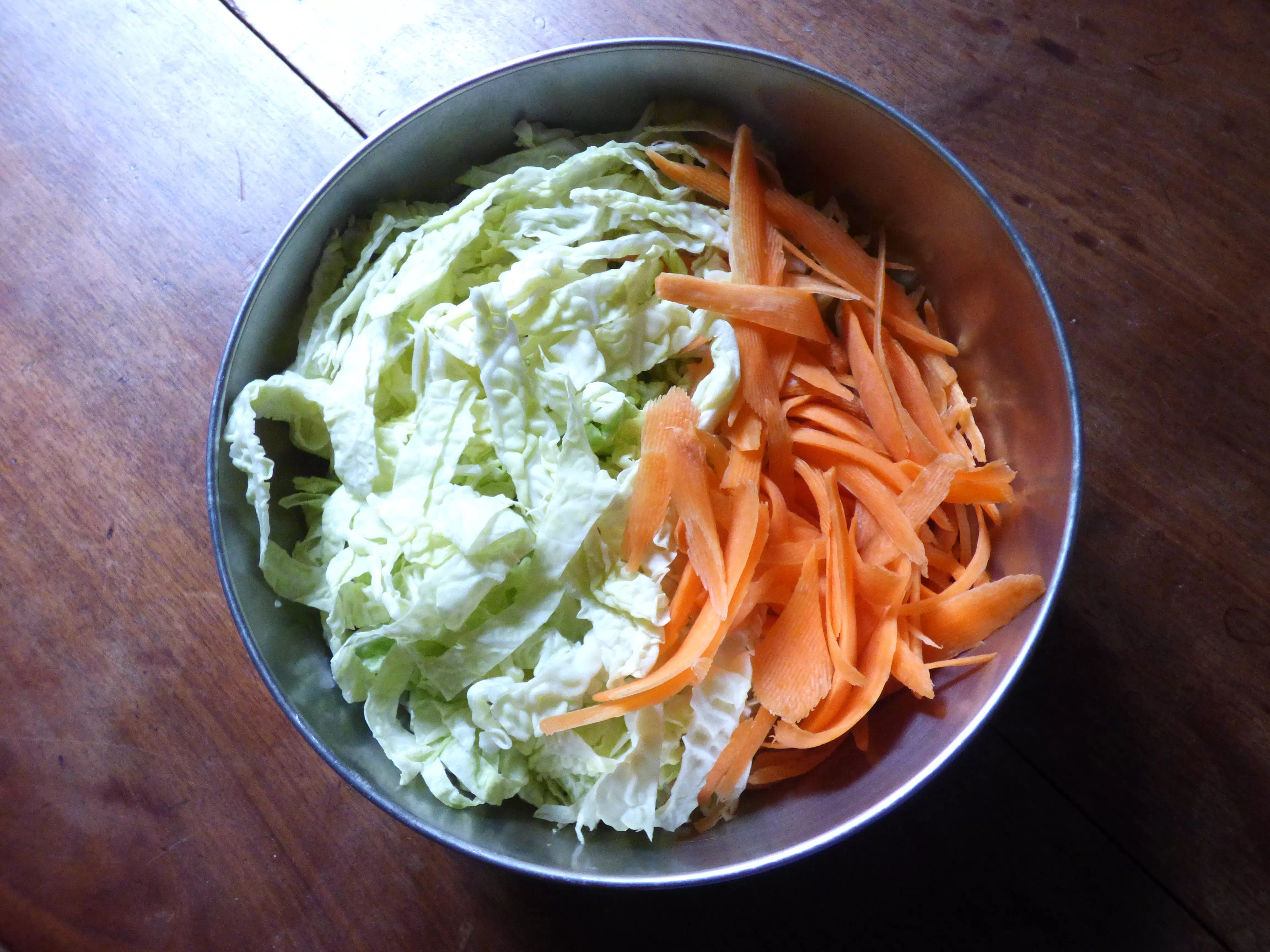 Foto coleslaw vegana