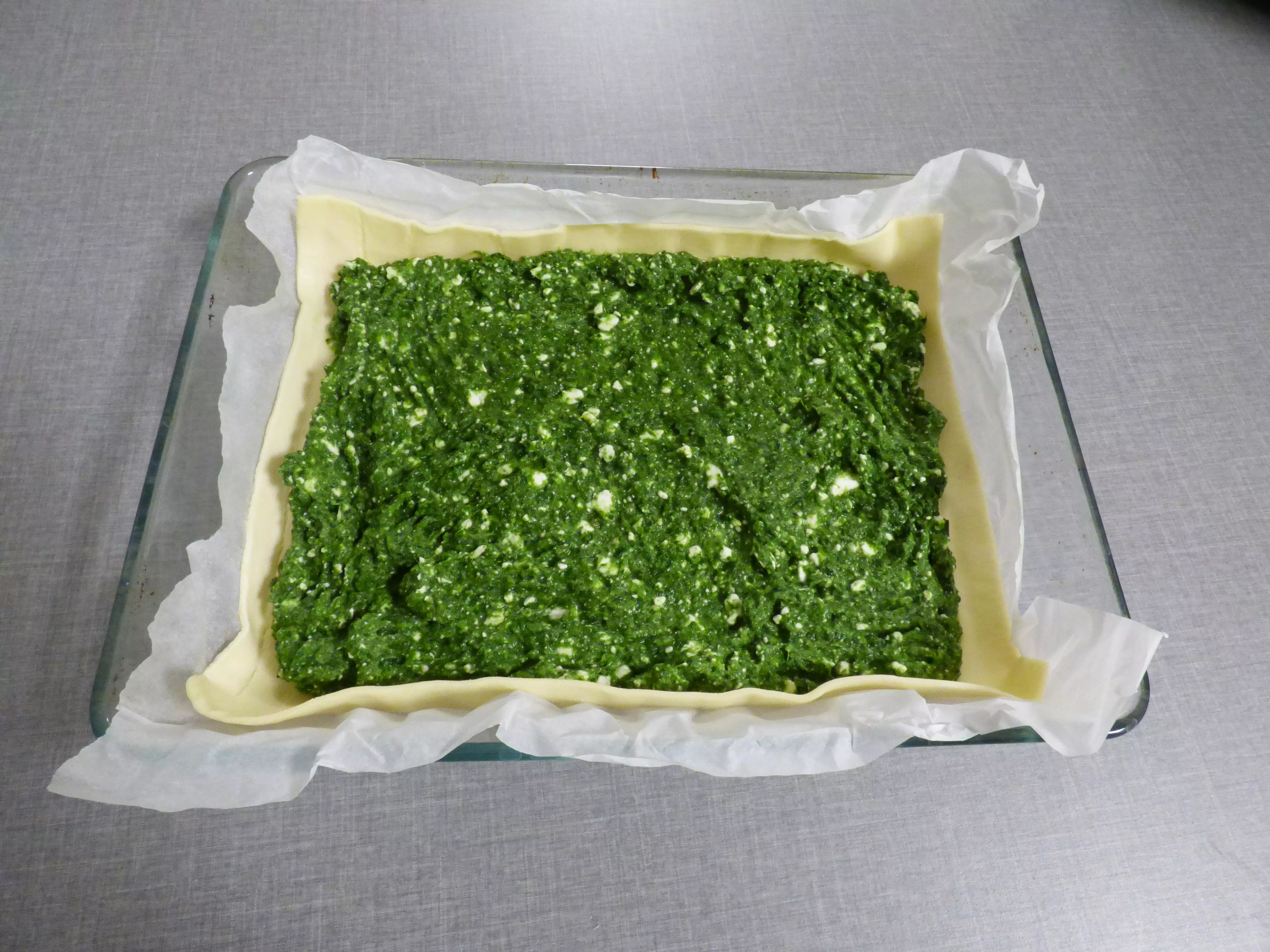 Foto spanakopita vegana