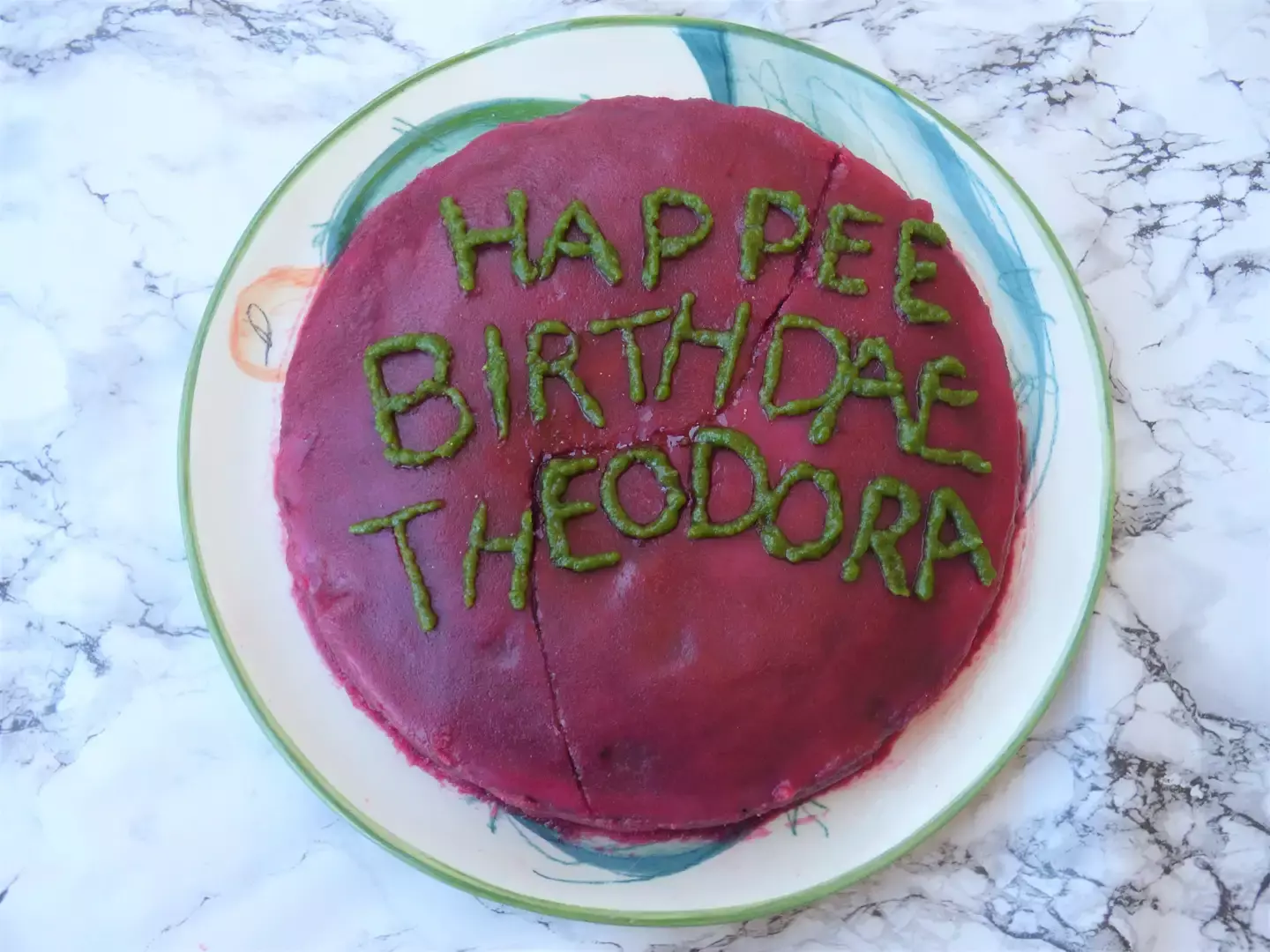 Torta vegana di compleanno di Harry Potter